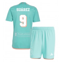 Camisa de Futebol Inter Miami Luis Suarez #9 Equipamento Alternativo Infantil 2024-25 Manga Curta (+ Calças curtas)